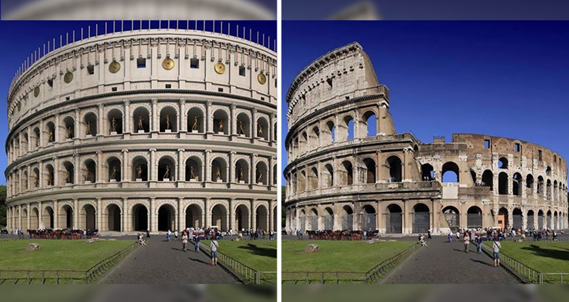10 ภาพสภาพสมบูรณ์ของ “โบราณสถานโรมัน” ก่อนกลายเป็นซากให้เราเห็นทุกวันนี้