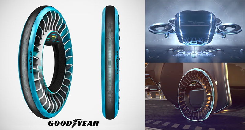 Goodyear Aero คอนเซปต์ล้อแห่งอนาคต เปลี่ยนรถให้ลอยในอากาศ “วิ่งก็ได้ บินได้”