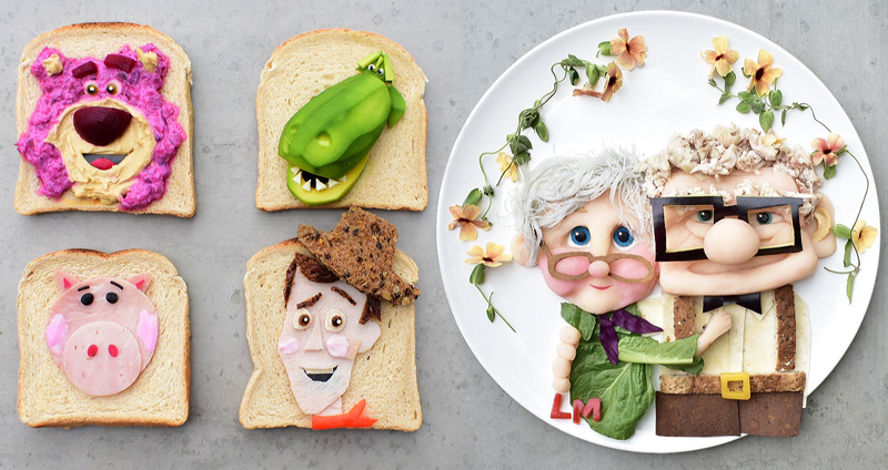 ศิลปะบนจาน ‘อาหารเพื่อสุขภาพ’ รูปตัวการ์ตูนสุดคิวท์ ขวัญใจคุณหนูๆ