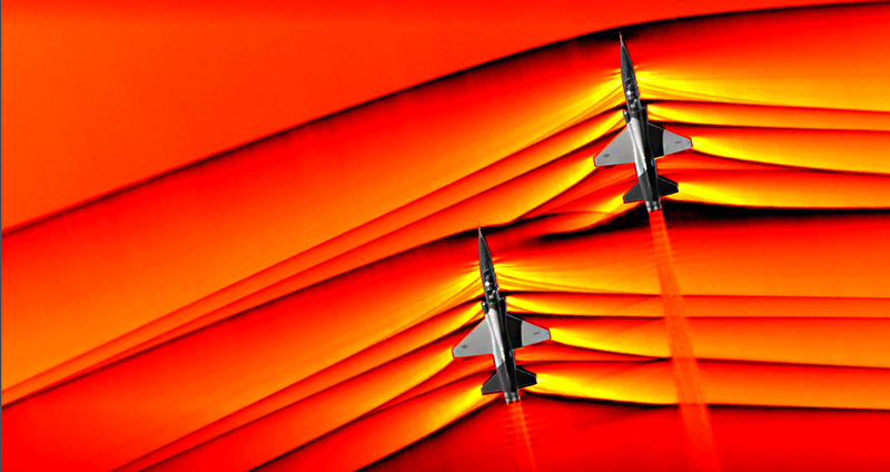 NASA เผยภาพกำแพงเสียงรวมตัวกัน ที่จะนำไปสู่การบินเหนือเสียงโดยไม่เกิดโซนิคบูม