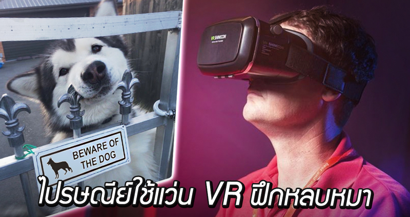 เหล่าพี่ไปรฯ ที่อังกฤษ ใช้แว่น VR จำลองสถานการณ์ หลบหลีกน้องหมาอย่างมืออาชีพ