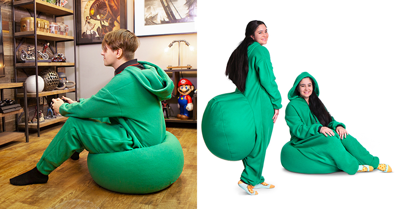 Bean Bag Onesie “ชุดหมี+เบาะนั่ง” ให้คุณนั่งได้ทุกที่ทุกเวลา ไม่ต้องยืนให้เมื่อยขาอีกต่อไป!!