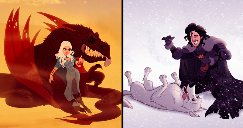 มาดูกัน! ถ้าตัวละครใน Game of Thrones กลายเป็นการ์ตูนดิสนีย์ จะน่ารักแค่ไหนกันนะ