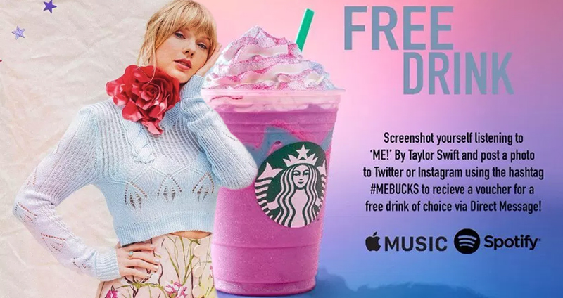 Starbucks เพลีย คนแห่เชื่อ “โปรโมชั่นปลอม” รับกาแฟฟรีเมื่อฟังเพลงใหม่ Taylor Swift