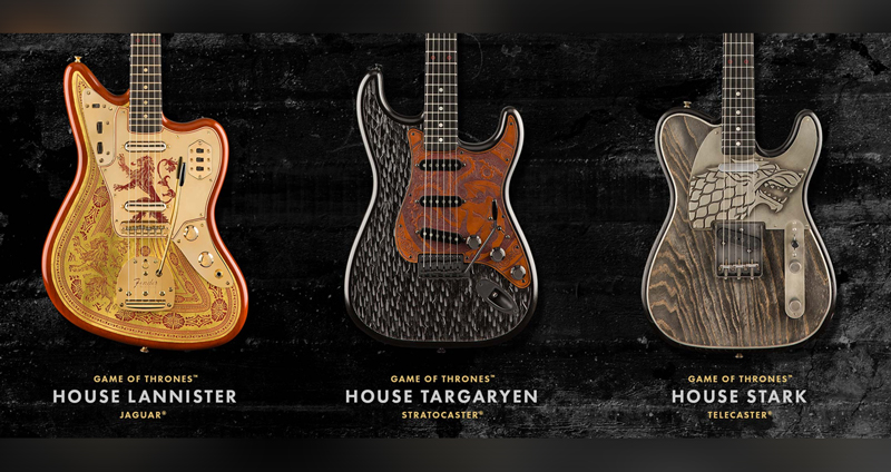 Fender จับมือ Game Of Thrones เปิดตัวกีต้าร์ไฟฟ้า ราคาเริ่มต้น 800,000 บาทเอ๊ง!!