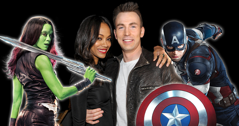 Zoe Saldana (Gamora) เผยรู้สึกปลื้มปีติเหลือเกินที่ได้ทำงานร่วมกับ Chris Evans (Captain America)
