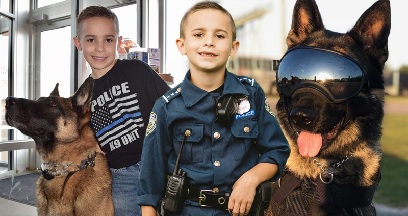 เด็กชายวัย 9 ขวบ ช่วยหาเงินกว่า 2 ล้านบาทเพื่อซื้อเสื้อกันกระสุนให้สุนัขตำรวจใส่