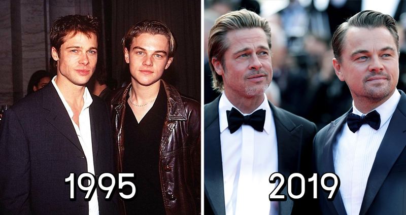 Leonardo DiCaprio และ Brad Pitt ถ่ายภาพด้วยกัน นี่คือการรวมตัวของหนุ่มหล่อในตำนานชัดๆ