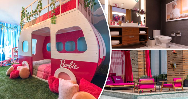 พาชม ห้องพักธีม “บาร์บี้” สีชมพูหวานแหวว หรูหรา น่าล้มตัวนอน ในโรงแรมที่เม็กซิโก