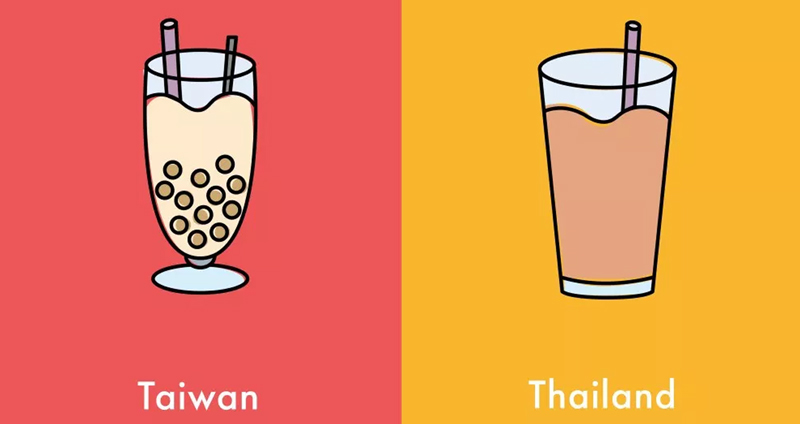 10 ภาพวาดการ์ตูนเปรียบเทียบความแตกต่างระหว่าง ‘ประเทศไทย’ และ ‘ไต้หวัน’