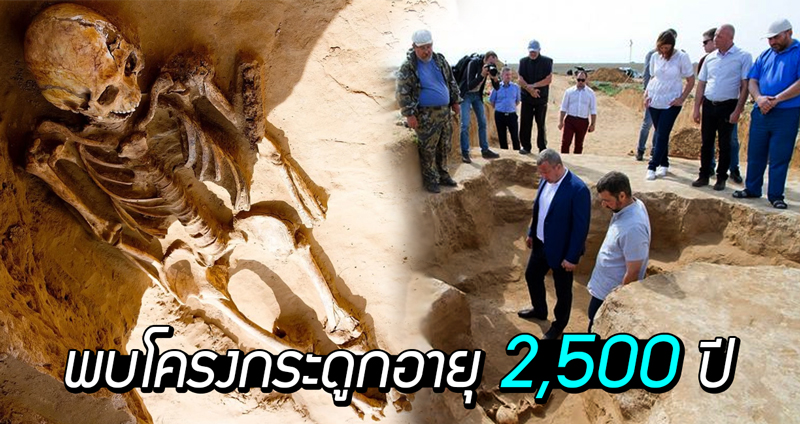 พบโครงกระดูกอายุร่วม 2,500 ปีที่ประเทศรัสเซีย คาดเป็นของชนเผ่าเร่ร่อนที่มีอำนาจในอดีต