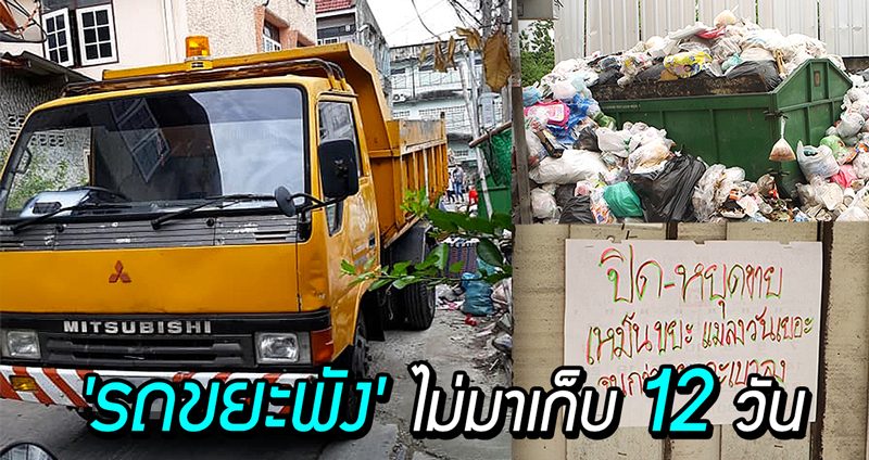 ‘รถขยะพัง’ ไม่มาเก็บ 12 วัน ชาวบ้านเดือดขยะกองพะเนิน ‘กลิ่น – แมลงวัน’ มาเต็มจนต้องปิดร้านหนี!!