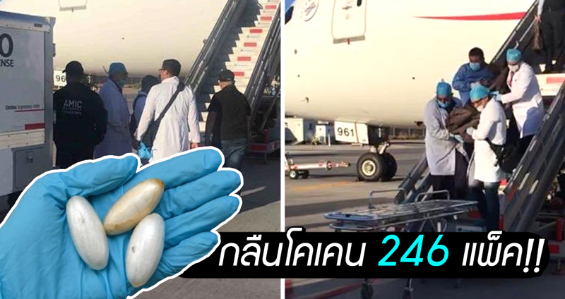 ชายญี่ปุ่นกลืนโคเคน 246 แพ็ค เตรียมลักลอบขนข้ามประเทศ แต่สุดท้ายเสียชีวิตบนเครื่องบิน