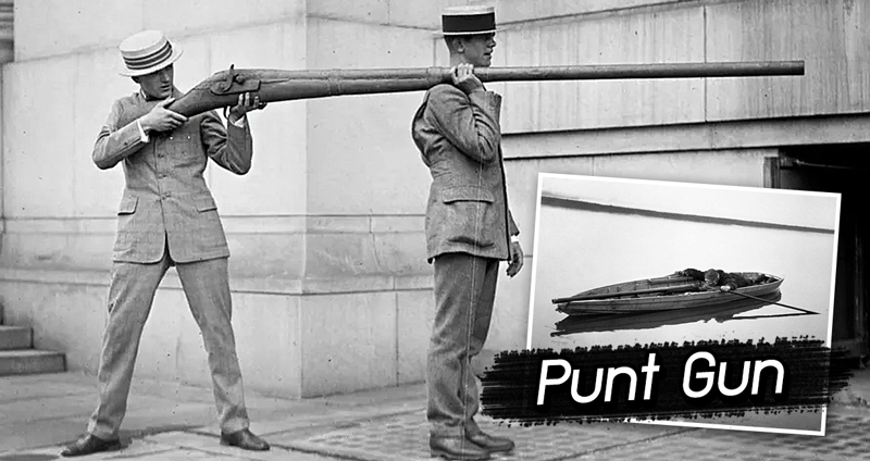 ชม “Punt Gun” ปืนยักษ์ติดเรือแห่งสหรัฐอเมริกา ที่ล่านกได้ดีเกินไปจนถูกแบน