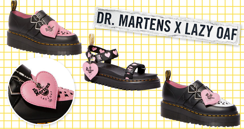 เปิดตัวคอลเลกชั่นที่สอง “Dr. Martens x Lazy Oaf” หัวใจสุดน่ารักกับรองเท้าสุดเท่