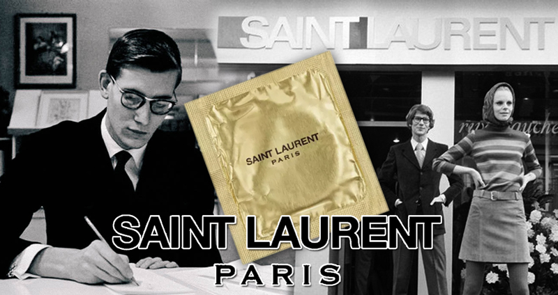 รู้จัก Saint Lauren แบรนด์แฟชันระดับ Hi-End กับสินค้าหรูชิ้นล่าสุด “ถุงยางอนามัย”