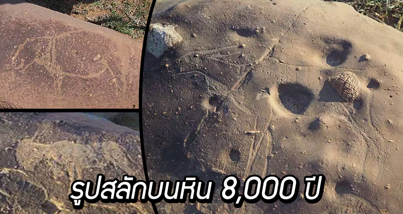 รูปสลักบนหินอายุ 8,000 ปี ถูกพบในหลุมอุกกาบาตที่ใหญ่ที่สุดในโลก คาดทำมาเพื่อขอฝน
