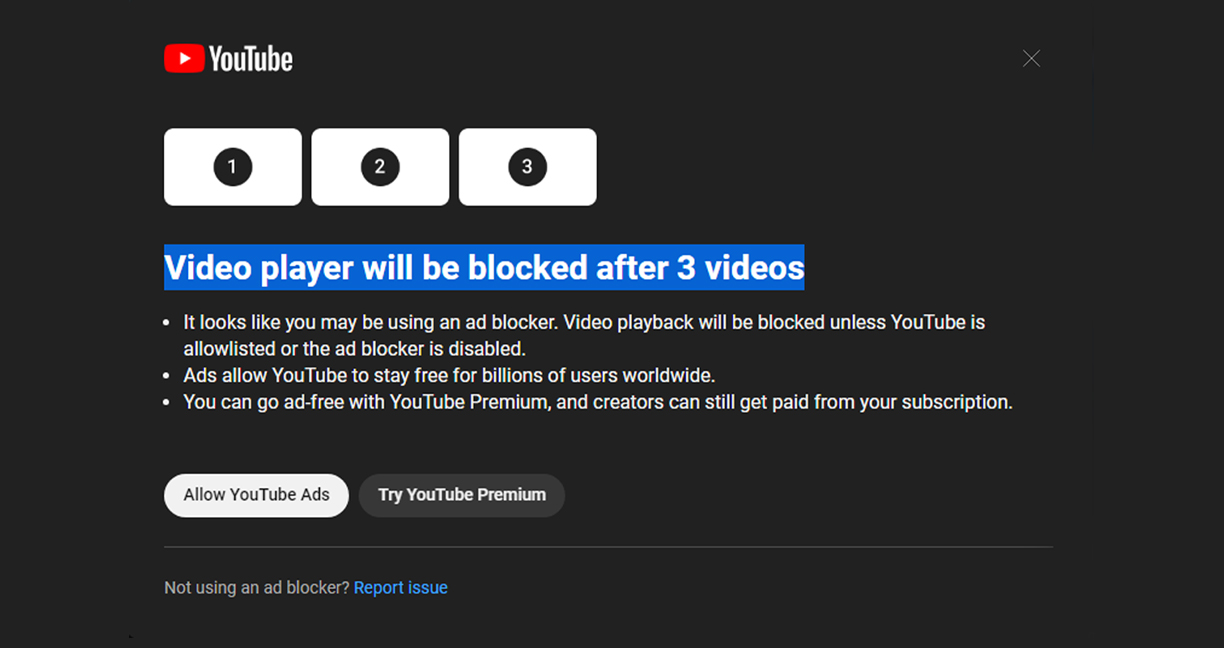 จุดจบ สายฟรีแต่เลี่ยงโฆษณา Youtube เอาจริง ไม่ใช่ Premium ใช้ Ad-Block ...