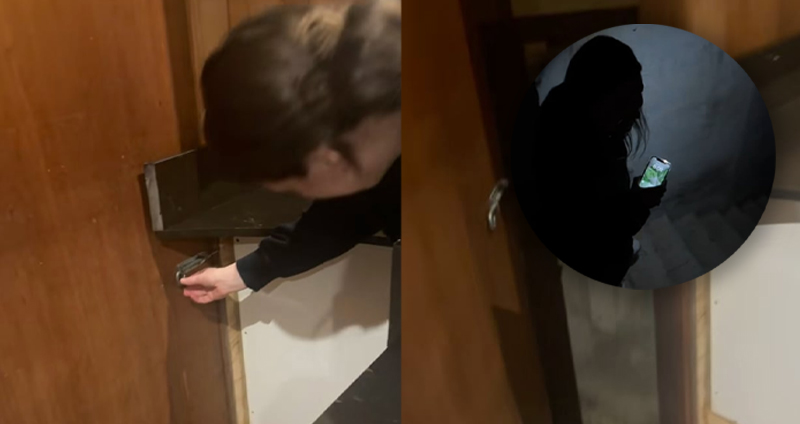 สาวๆ ไปเที่ยวพักผ่อน พักใน Airbnb จนมาสังเกตเห็น หลังเคานต์เตอร์ครัวมีประตูลับทางลงสู่ห้องใต้ดินซ่อนอยู่!